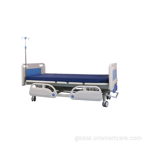 3 Function Manual Hospital Bed ABS head board Medical Hospital Bed Supplier